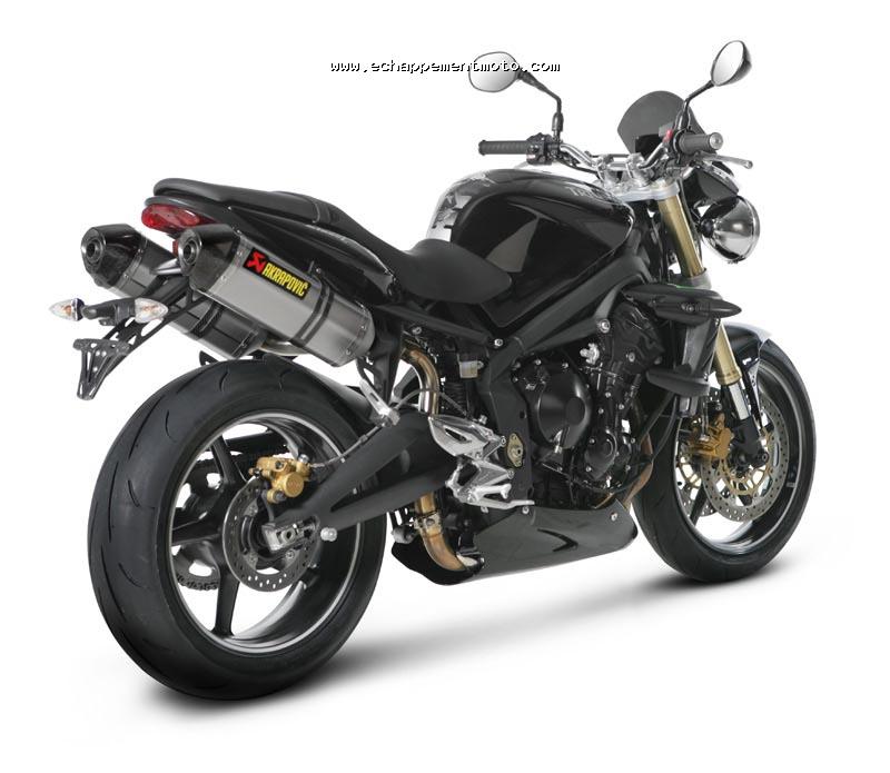 TRIUMPH 675 STREET TRIPLE R AKRAPOVIC ECHAPPEMENT MOTO 2